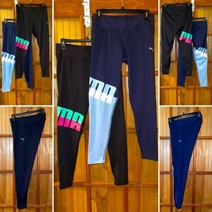 COPY - COPY - PUMA Stylish Black and Blue Leggings